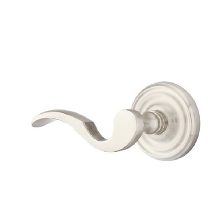 Emtek Cortina Lever Left Hand 2-3/8 in Backset Privacy w/Regular Rose for 1-1/4 in to 2 in Door 8200CUS15LH